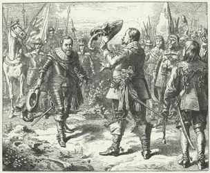 Meeting of Gustavus Adolphus of Sweden and John George I, Elector of Saxony at Duben